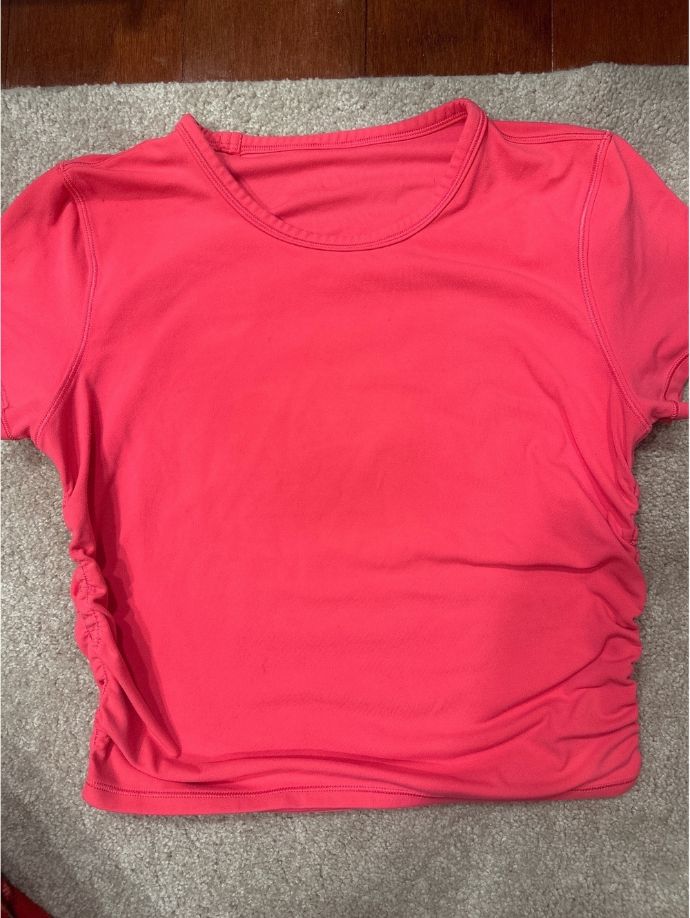 (6)Lululemon Women's Coral Jersey Top with Side Ruching
